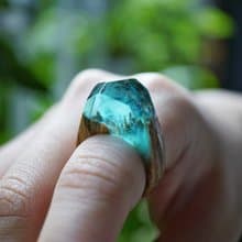 紅橡木冷夜極光木戒