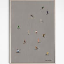 Elisabeth Dunker - 瑞典藝術家設計海報 SKIERS POSTER