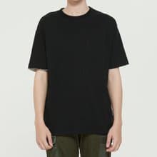 夏日寬版口袋T 中性T恤 /簡約款式/純棉材質/藍染/素T/情侶/禮物