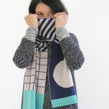Merino wool scarf for him or her. Best quality scarves with super trendy designs