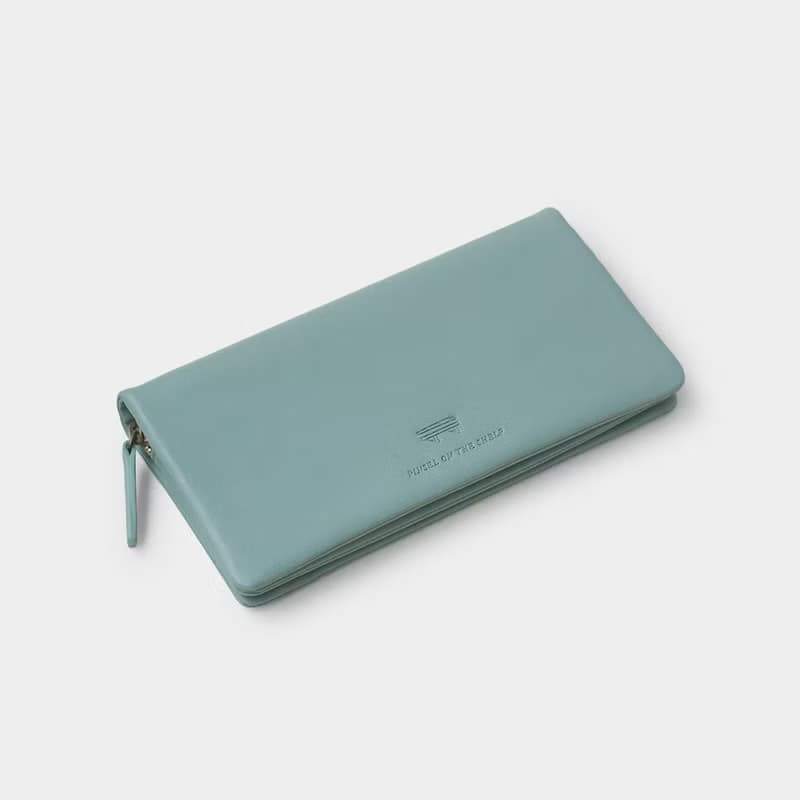 pinsel long wallet : blue grey