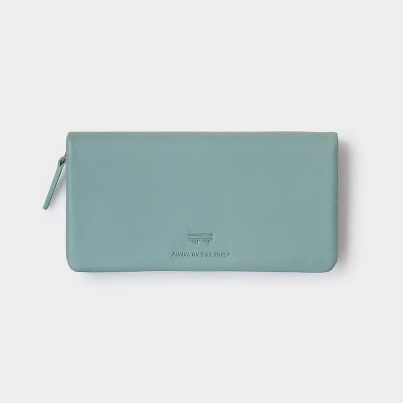 pinsel long wallet : blue grey