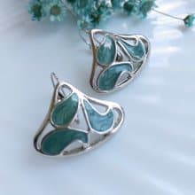 Vintage Jewelry 西洋古董飾品 復古 可愛裙擺   針式耳環
