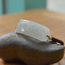 冰種翡翠福牌款編織手鍊| 天然緬甸翡翠A貨 | 送禮