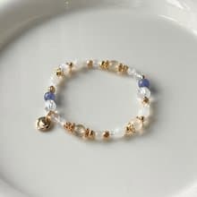 /月光庭/撫平情緒 直覺力 財運 愛情丹泉石 白水晶 月光石 金髮晶