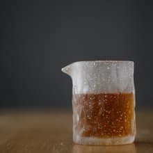 聞說|日式霜感琉璃氣泡錘紋公道杯