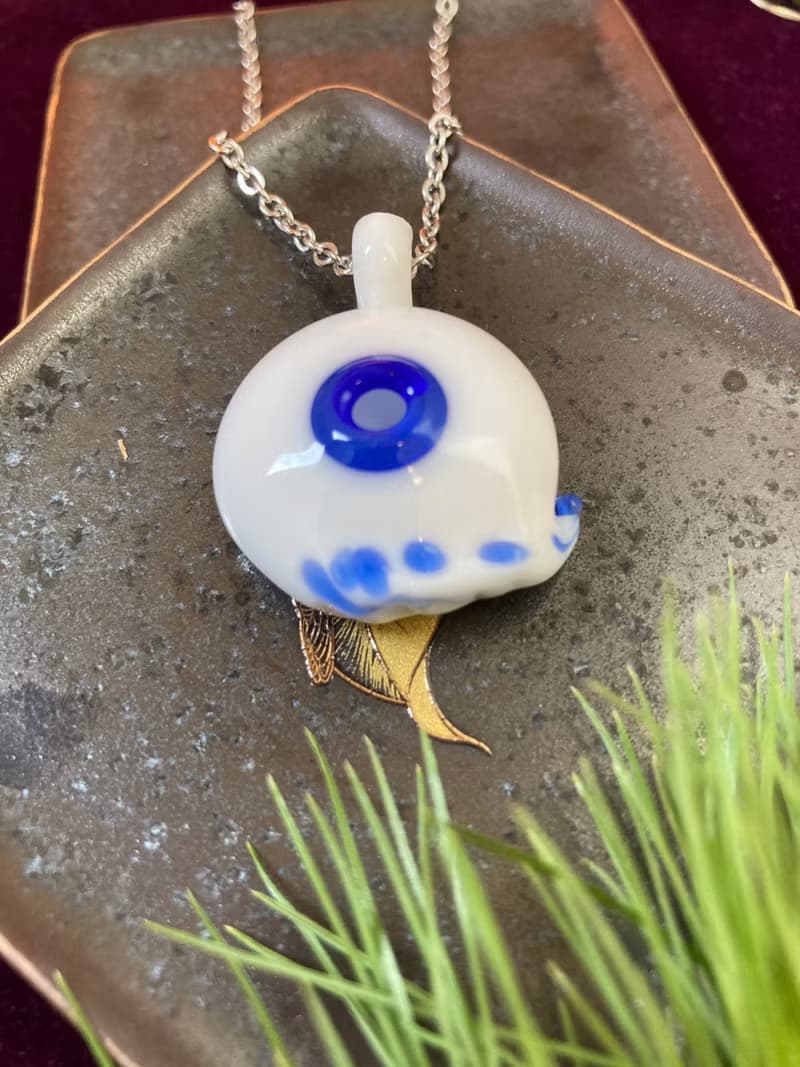 防疫~項鍊精油鍊~幸福雲-- 藍色
