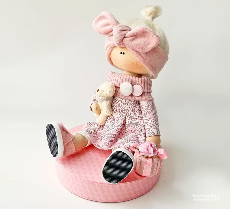 Handmade doll for nursery decoration Textile interior doll Exclusive handmade