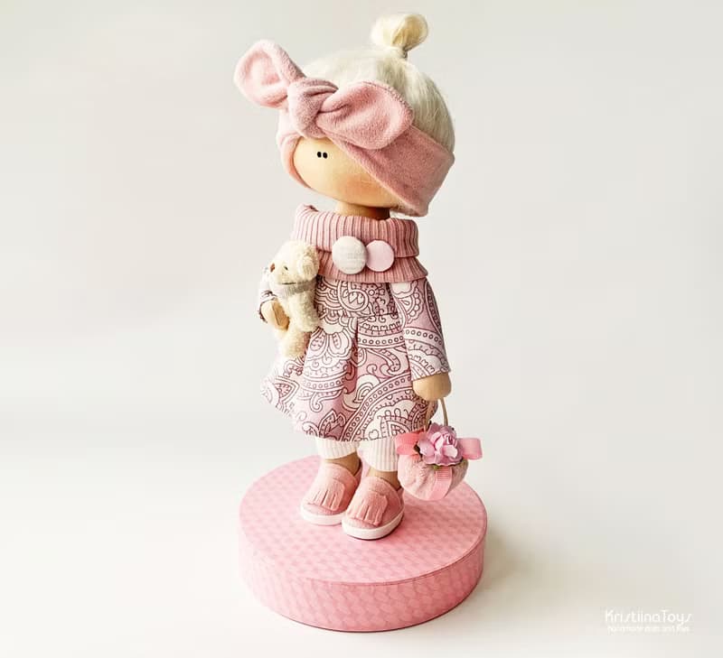 Handmade doll for nursery decoration Textile interior doll Exclusive handmade