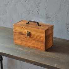 0310mito  木製ケース 日本産ひのきのトランクBOX Mサイズ