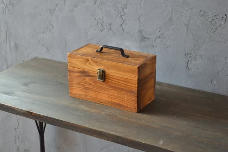 0310mito  木製ケース 日本産ひのきのトランクBOX Mサイズ