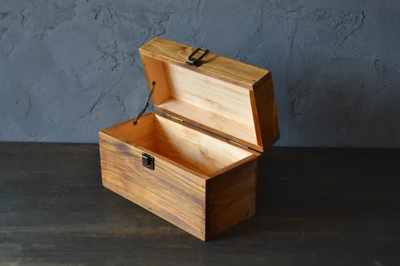 0310mito  木製ケース 日本産ひのきのトランクBOX Mサイズ