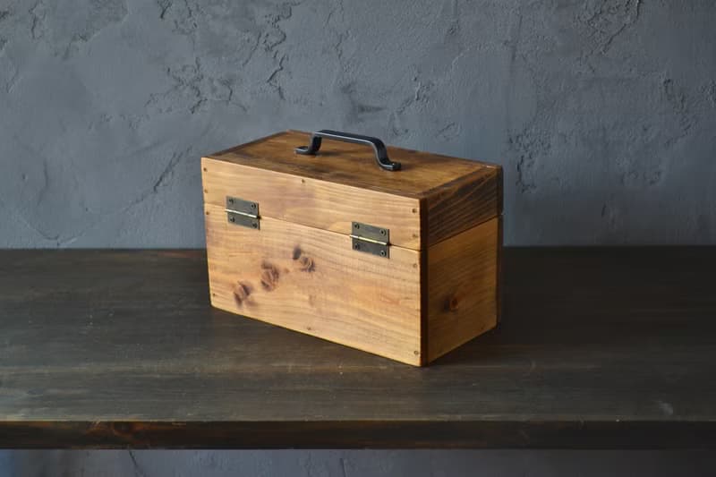 0310mito  木製ケース 日本産ひのきのトランクBOX Mサイズ