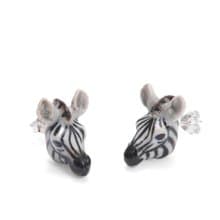 And Mary 手繪瓷耳環-斑馬 禮盒裝 Zebra Earrings