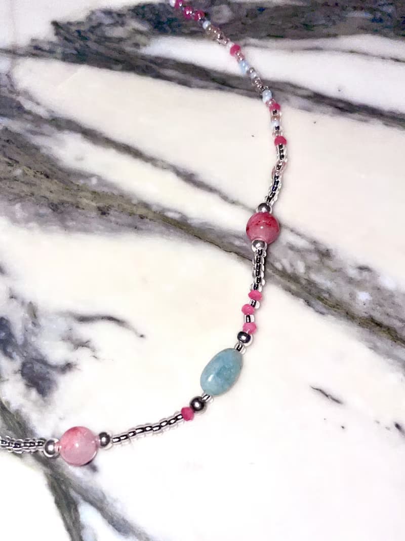 Fruit & Vegetable Collection - 021 Lychee Gemstone Necklace