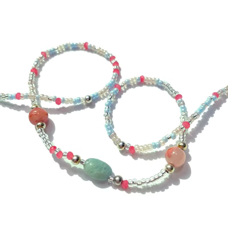 Fruit & Vegetable Collection - 021 Lychee Gemstone Necklace