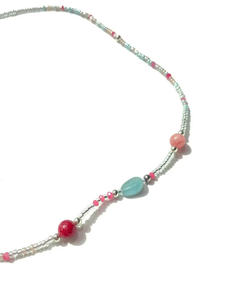 Fruit & Vegetable Collection - 021 Lychee Gemstone Necklace