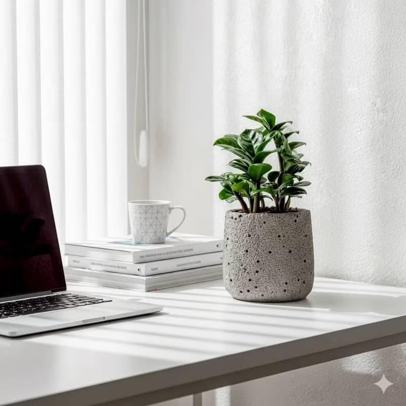 金璽金錢樹 圓點灰小水泥盆栽 開幕盆栽推薦 桌上盆栽 送禮