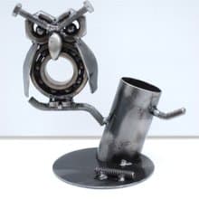 Business card holder scarp metal sculpture, Cool Birthday Gift, Anniversary gift