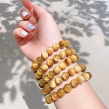 金色朝陽 | 金黃虎眼石串珠 / 招財手鏈 / 單件款 | 天然石手鍊