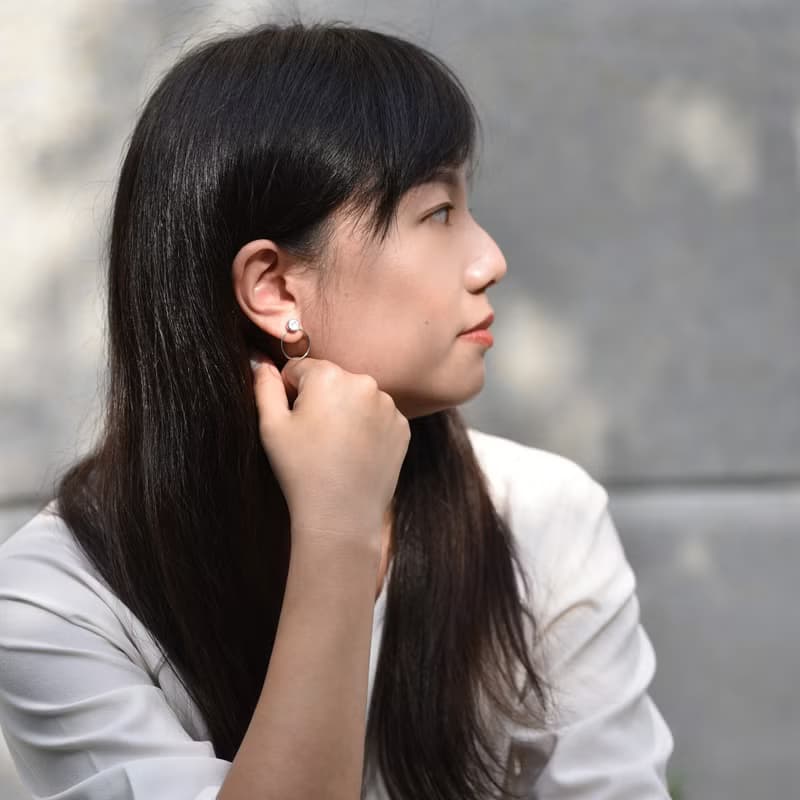 Catch me耳環  抗過敏醫療鋼