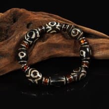 西亞3眼.地門2眼古珠手鍊(長19.2公分)