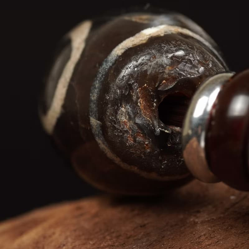 西亞3眼.地門2眼古珠手鍊(長19.2公分)