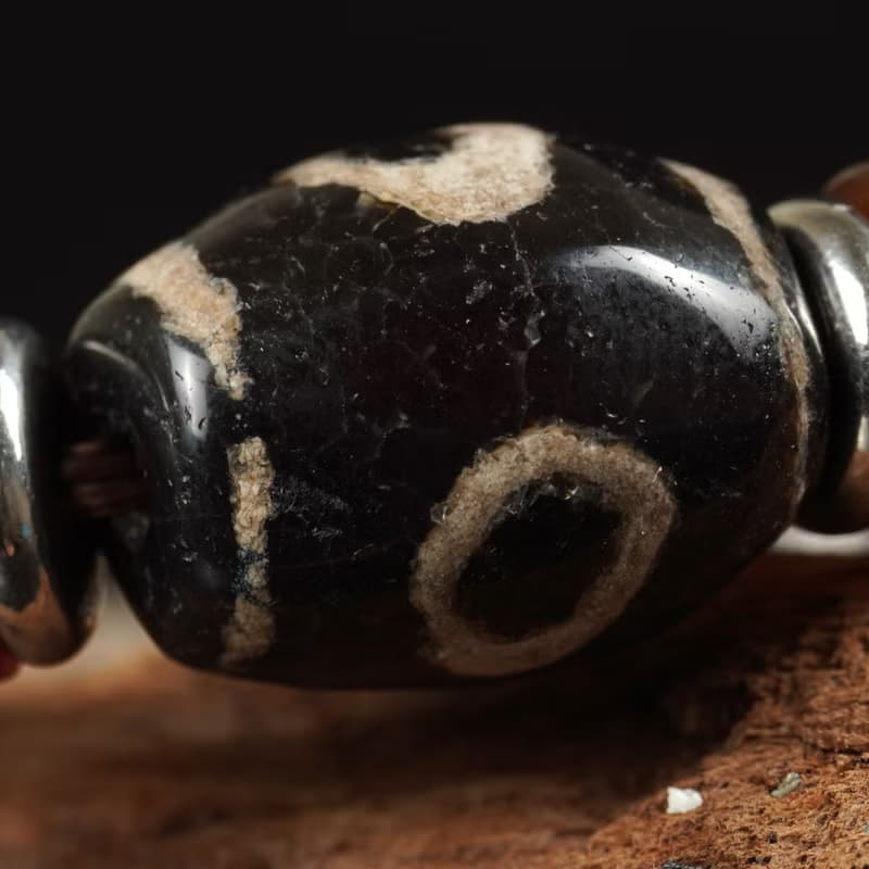 西亞3眼.地門2眼古珠手鍊(長19.2公分)