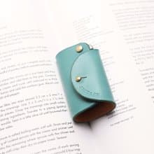 Minimal 汽車鑰匙包∣海洋藍手染植鞣牛皮革∣純銅五金∣多色