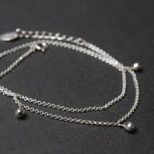 滴水繞鍊 純銀手工手鍊 水滴