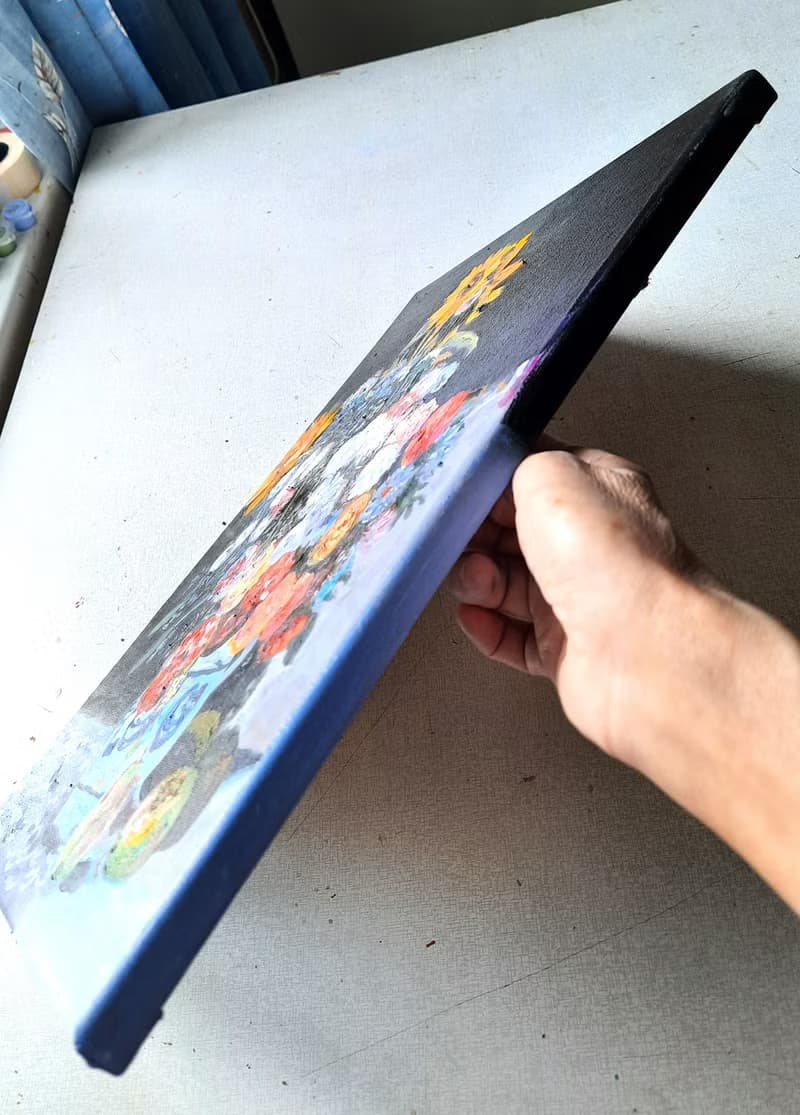 Bouquet in a Vase  Painting  Original Art  Oil Painting   Oil On Canvas