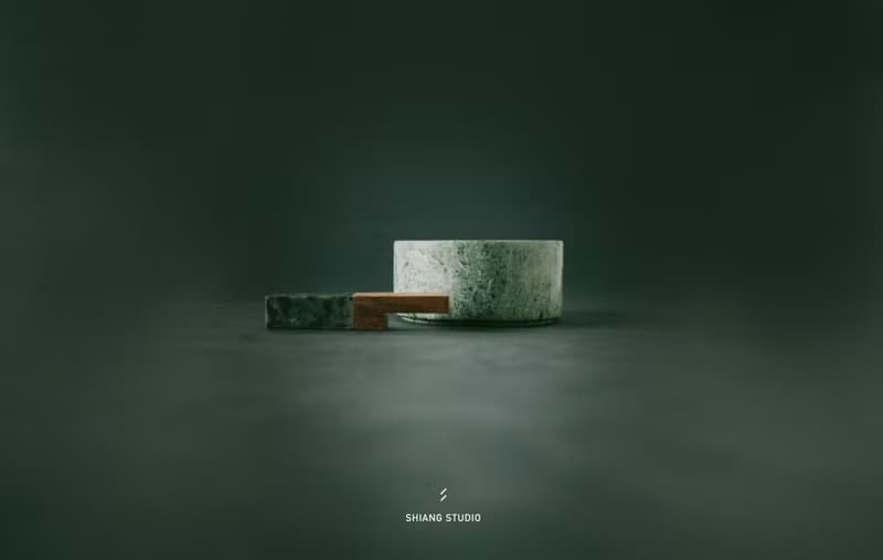 大理石醬料碟筷架組合 ft. ShiangDesign (台灣蛇紋石)