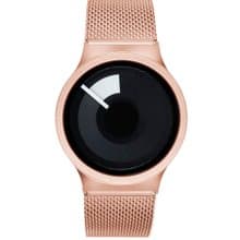 地平線系列 (XS - Horizon Rose Gold, 玫瑰金色錶殼錶帶, 黑/白)