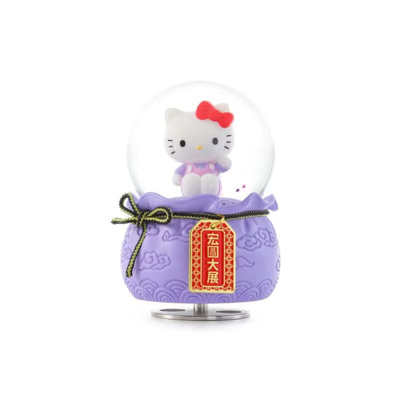 Hello Kitty 宏圖大展御守水晶球音樂盒生日聖誕交換禮物升官開店