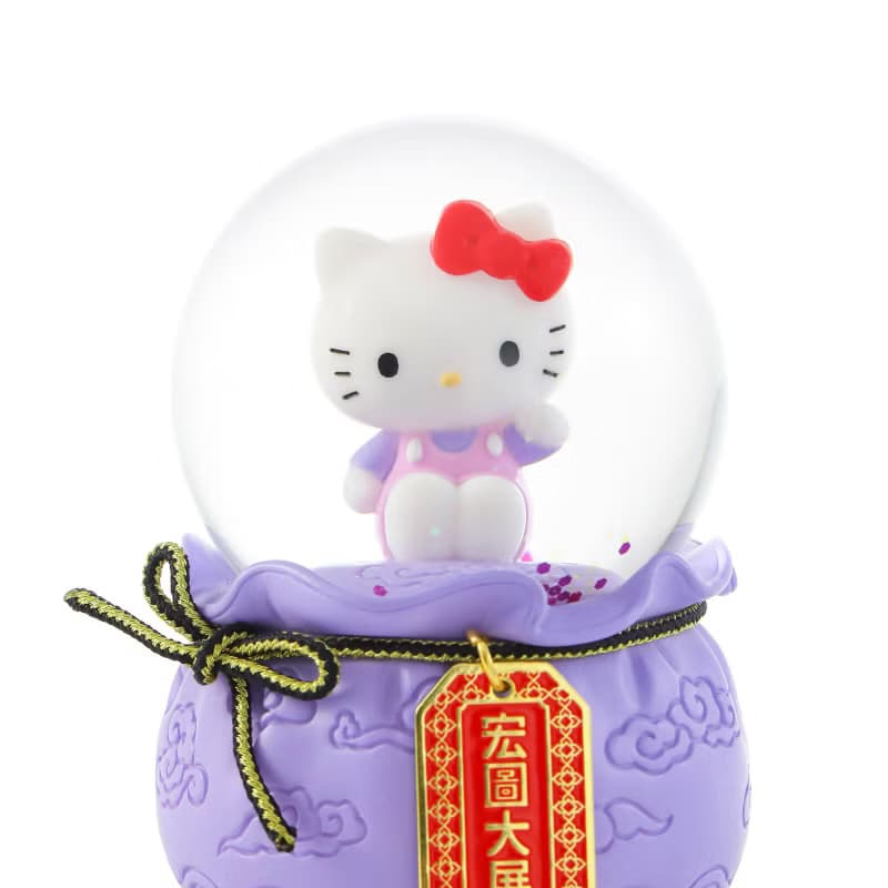 Hello Kitty 宏圖大展御守水晶球音樂盒生日聖誕交換禮物升官開店