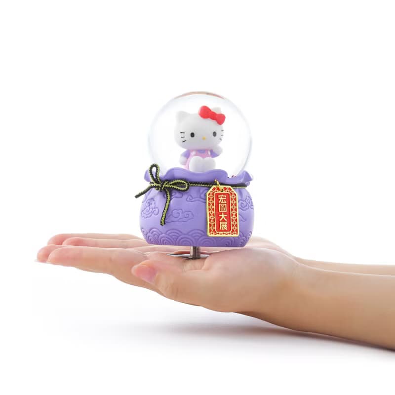 Hello Kitty 宏圖大展御守水晶球音樂盒生日聖誕交換禮物升官開店
