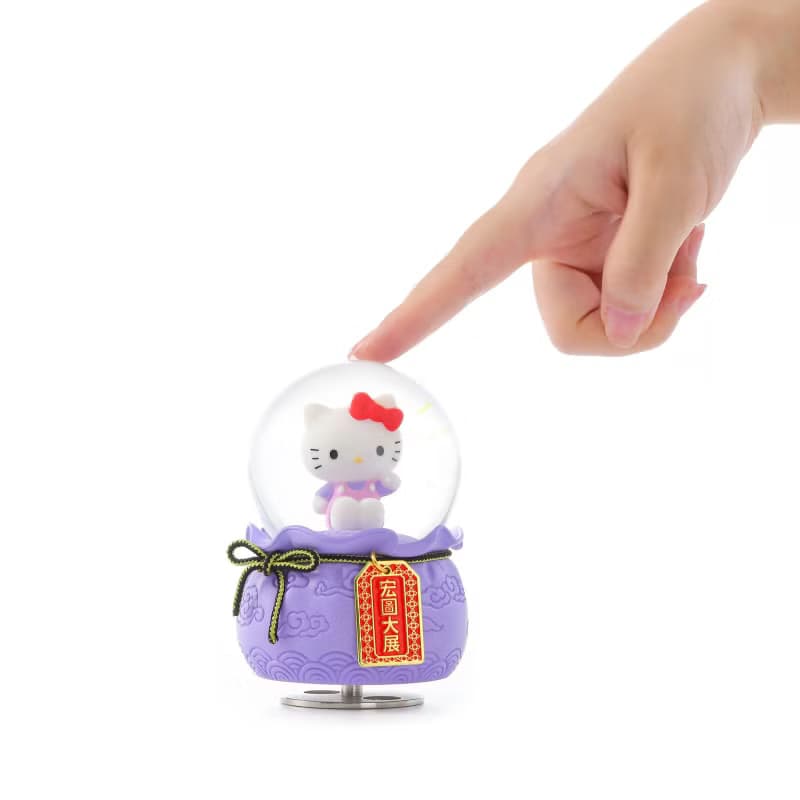 Hello Kitty 宏圖大展御守水晶球音樂盒生日聖誕交換禮物升官開店
