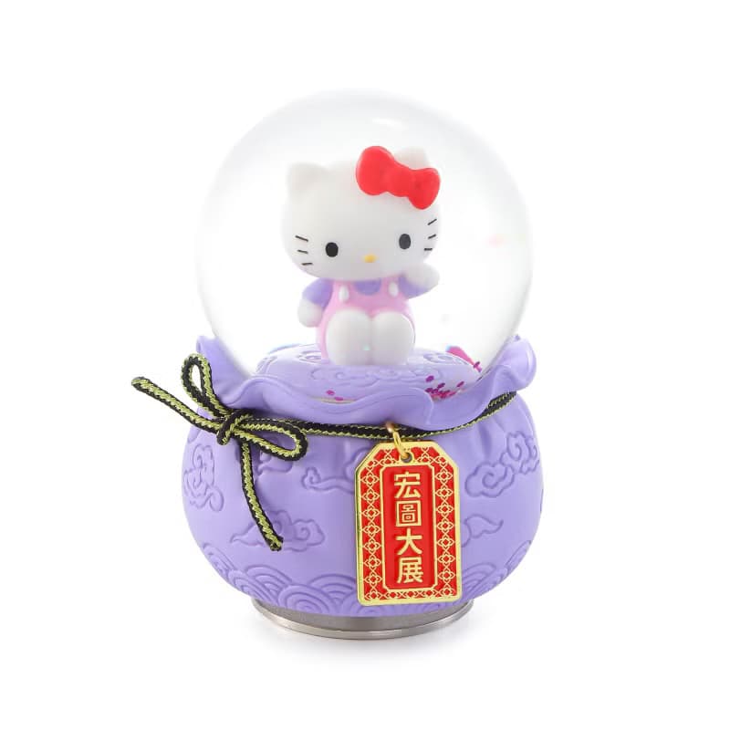 Hello Kitty 宏圖大展御守水晶球音樂盒生日聖誕交換禮物升官開店