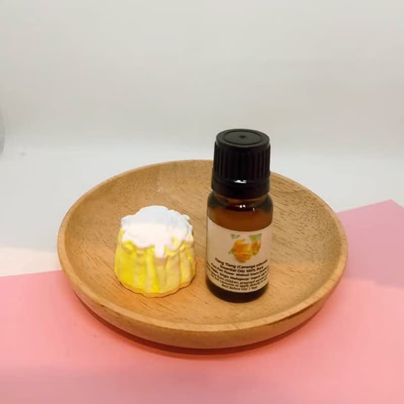 純植物精油(依蘭)配燒賣造型擴香石
