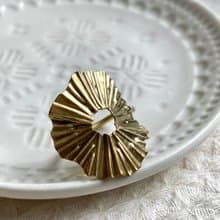 老林雜貨 | 造型大圓黃銅戒指