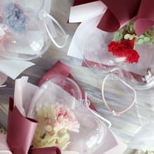 母親節花禮 / 不凋花系列 / 愛心波波球康乃馨花束