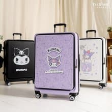 【KUROMI酷洛米】28吋前開可擴充上掀行李箱(2年保固 海關鎖)