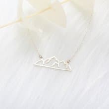 【Angel & Me】登山 山脈 山 s925 純銀項鍊 生日禮盒 紀念日禮物