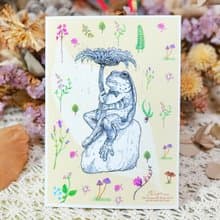 青蛙呱呱─日製動物療癒防水貼紙/小卡片/行李箱/筆電