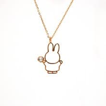 【Pinkoi x miffy】Miffy 白水晶奧地利水晶項鍊 | 四月誕生石