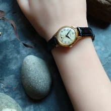 稀有Buren 皮錶帶古董錶 機械手上鍊錶