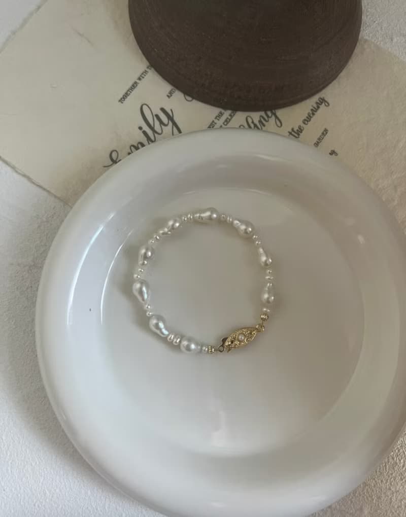 YuanPearl天然巴洛克珍珠手鏈小眾獨特設計禮物