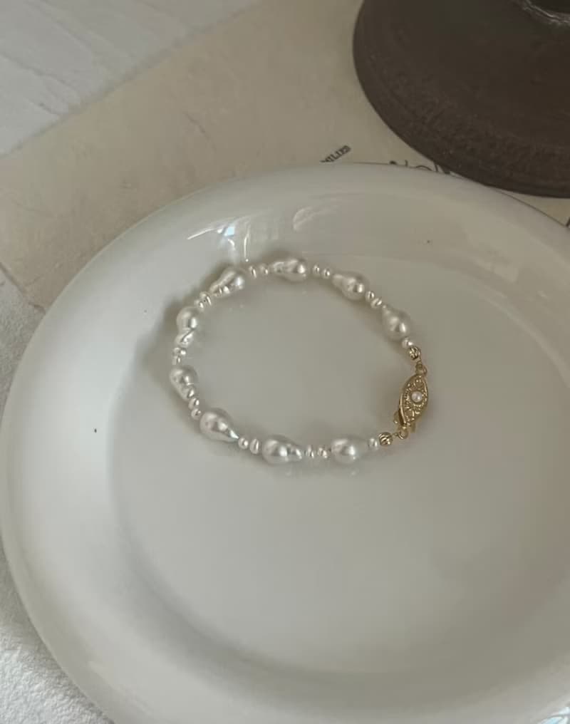 YuanPearl天然巴洛克珍珠手鏈小眾獨特設計禮物