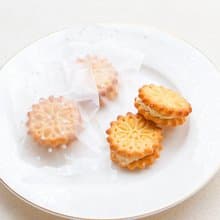 點點磨砂袋裝  小檸檬夾心餅乾 單入 生日分享 創意糖果 聖誕節