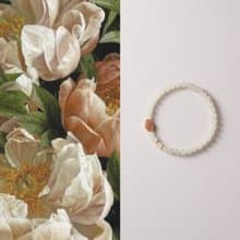 原創韶云天然和田玉晴水手串清冷感手工串珠手鏈